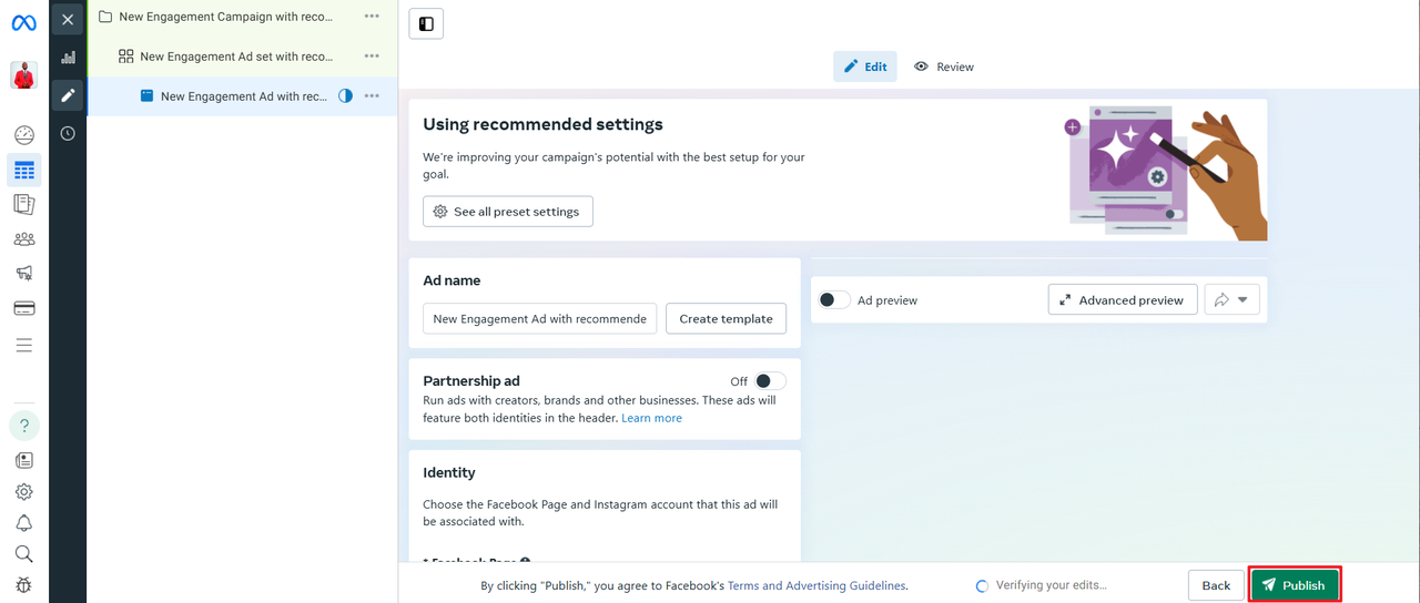 Publish Facebook Ads on Facebook Ads Manager