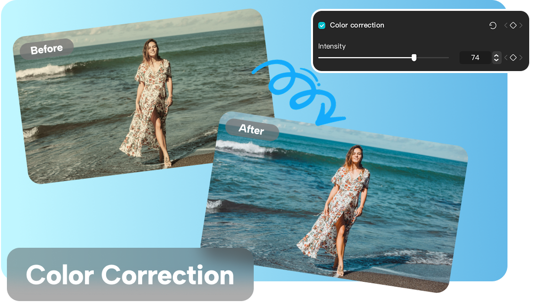 Correct video color quickly and easily