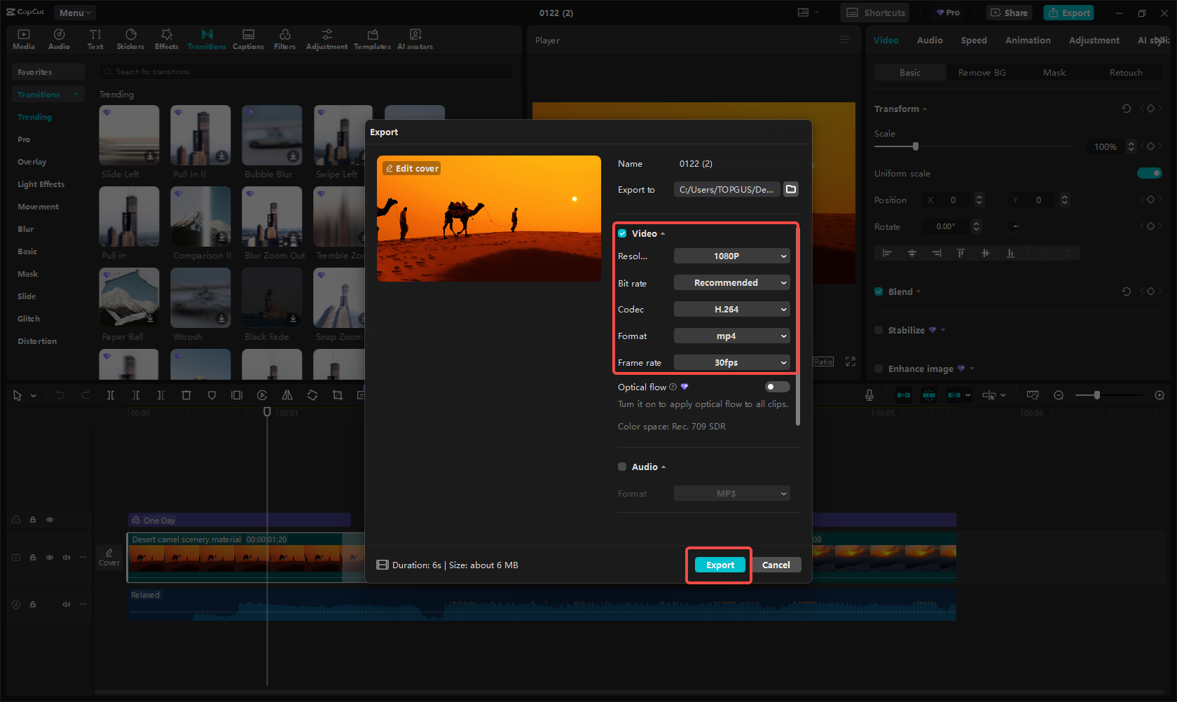 I-export at ibahagi sa YouTube