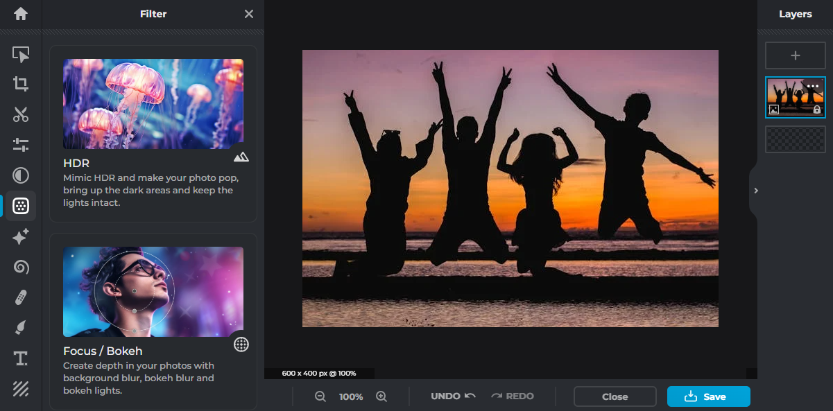 Make a YouTube header at Pixlr