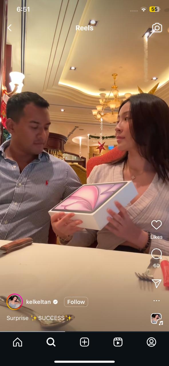 Gulungan Instagram dengan sentuhan mengejutkan