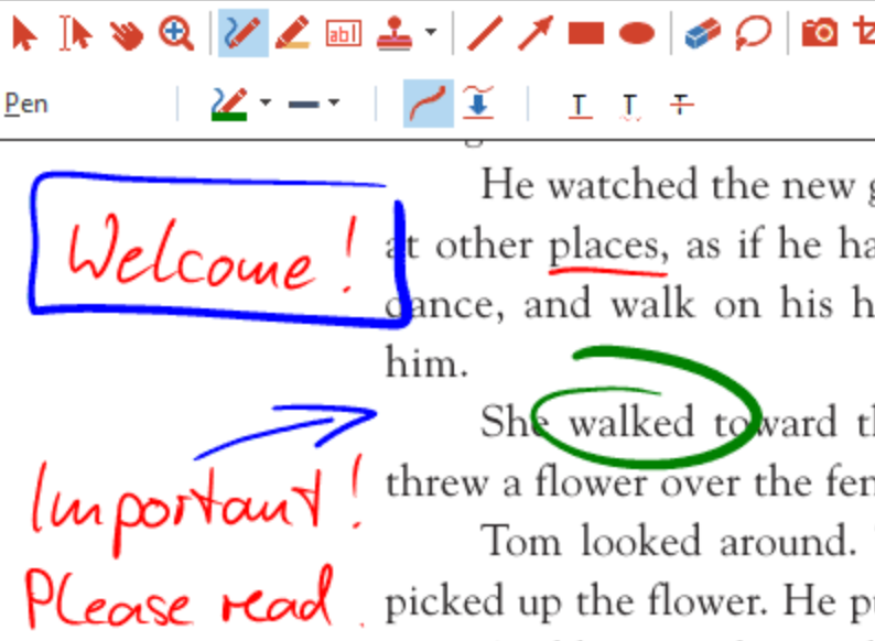 Wie man Text in eine PDF-Datei schreibt: Mit Zeichenwerkzeugen + Handschrifttafel