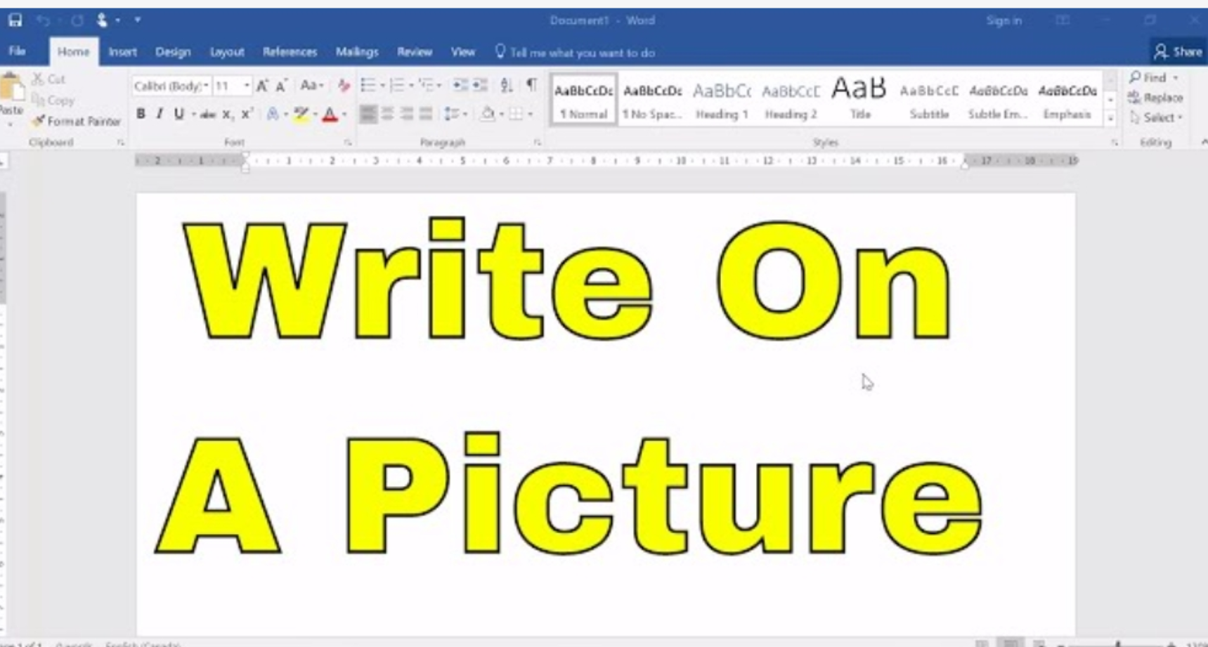 Bạn có thể viết văn bản trên hình ảnh bằng Word không