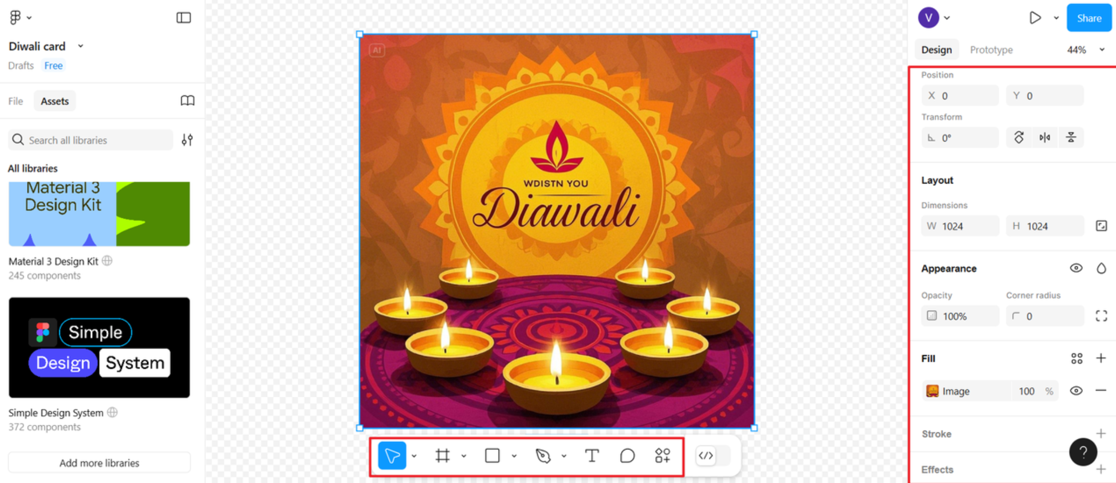 happy Diwali card making