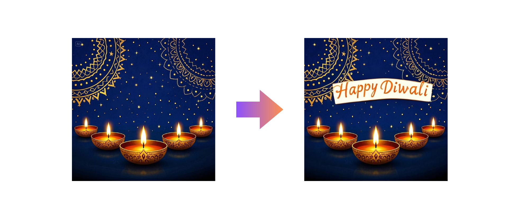 Diwali card maker