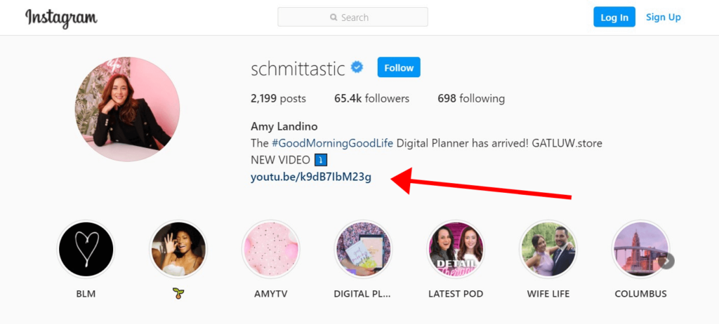 Promote YouTube channel on Instagram