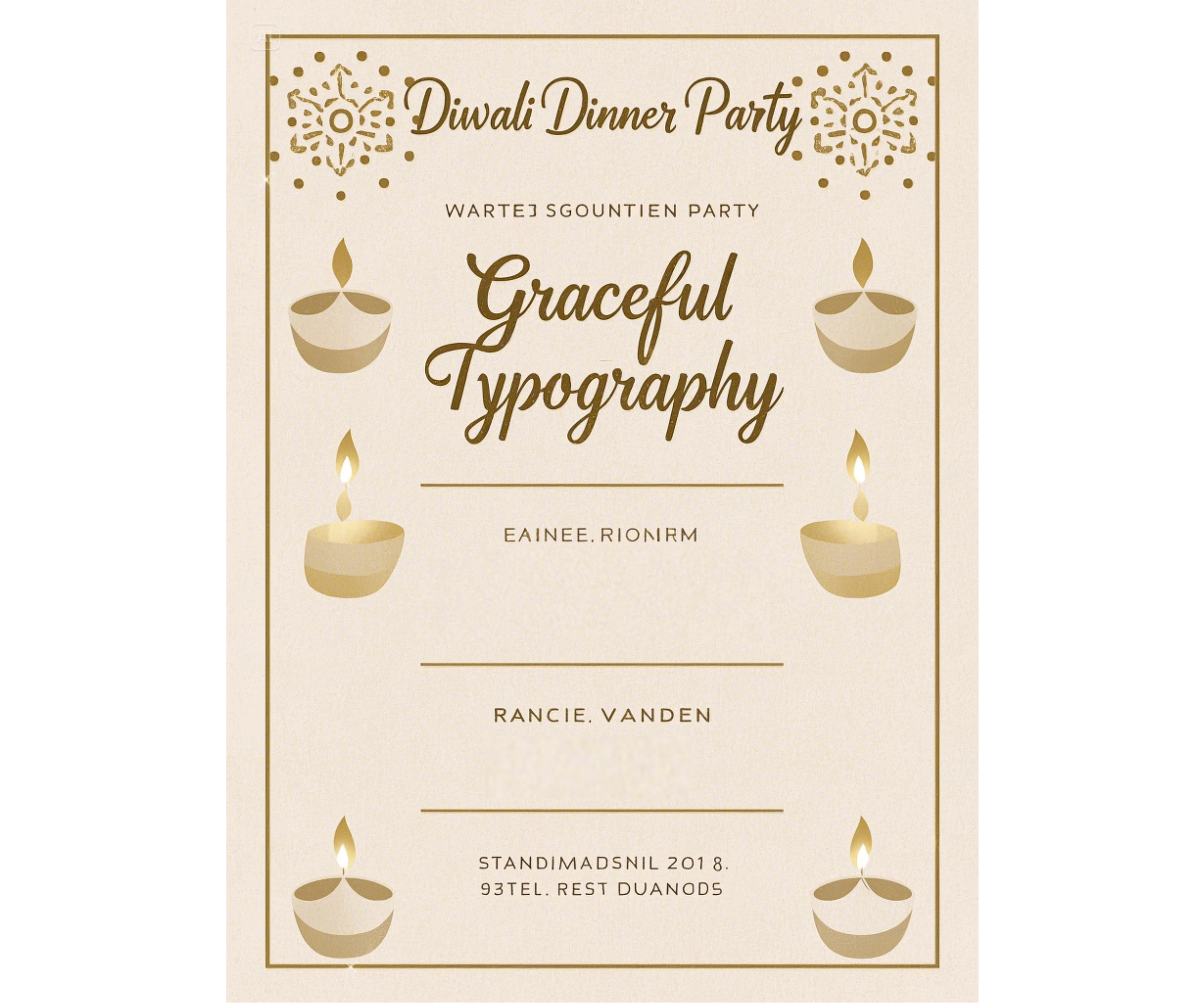 Intimate dinner parties
