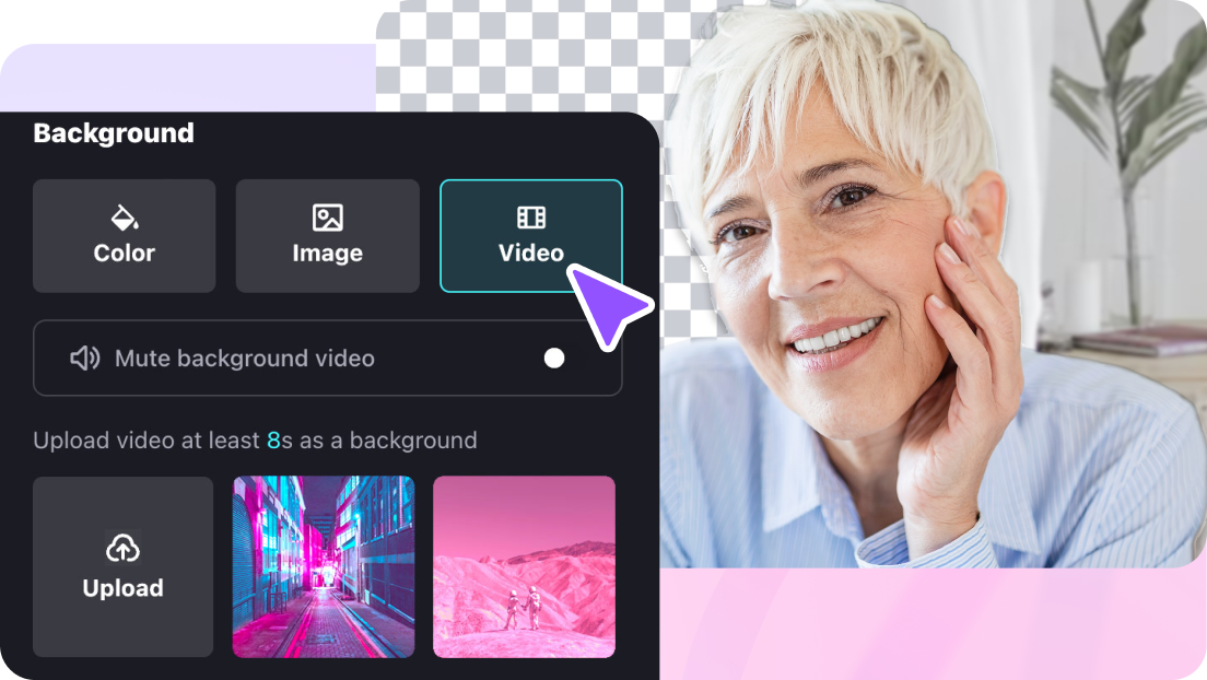 Add background video