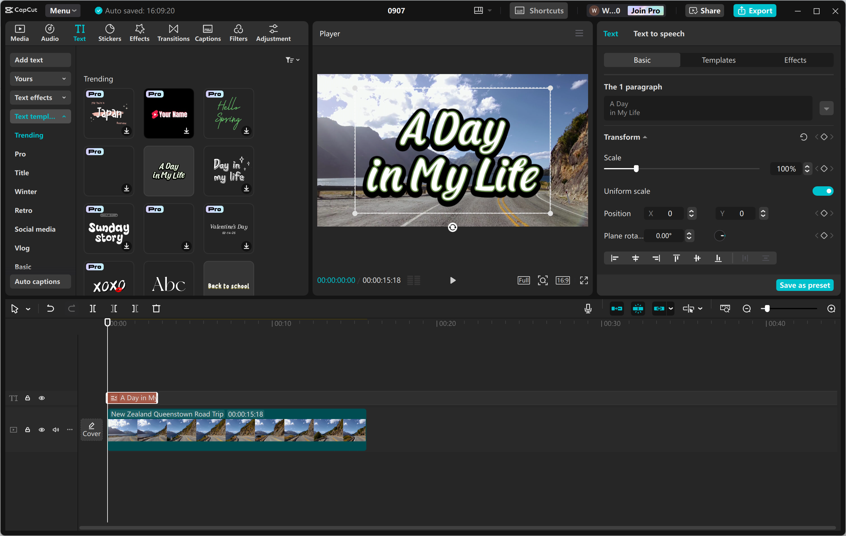 Bewerkingsinterface van de CapCut desktop video-editor