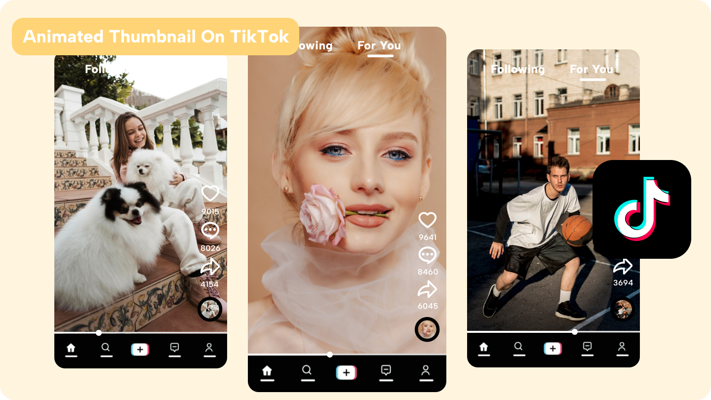 Tiktok animated thumbnail 