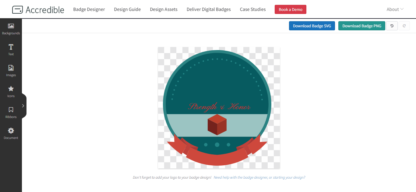 Online logo badge maker