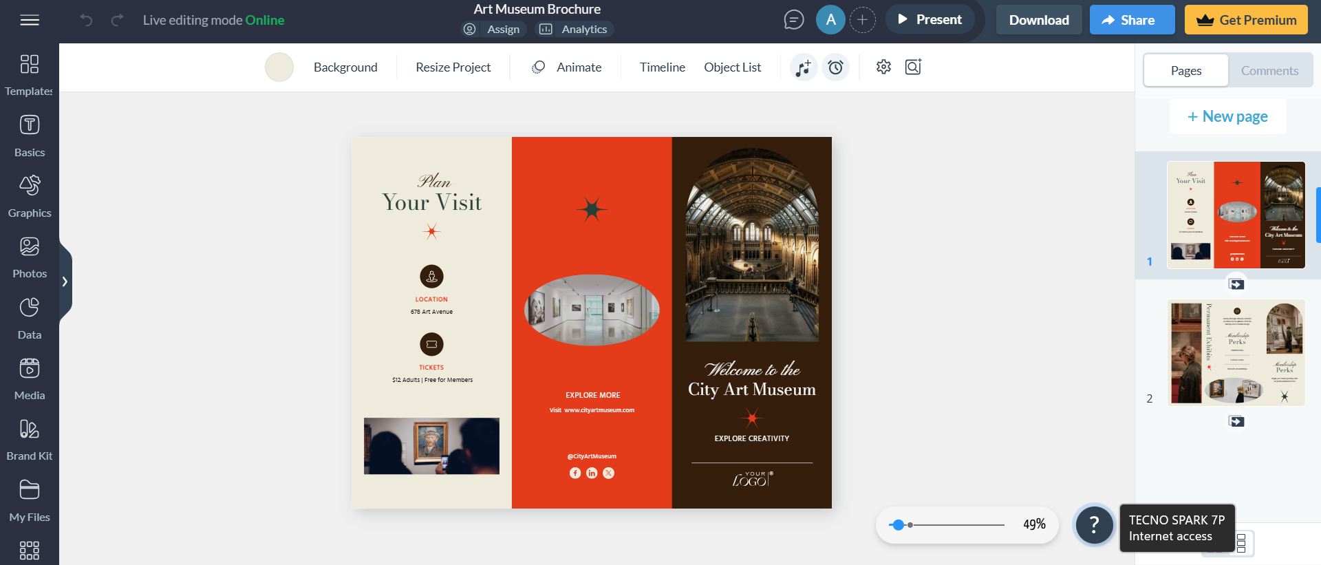 pamphlet designer