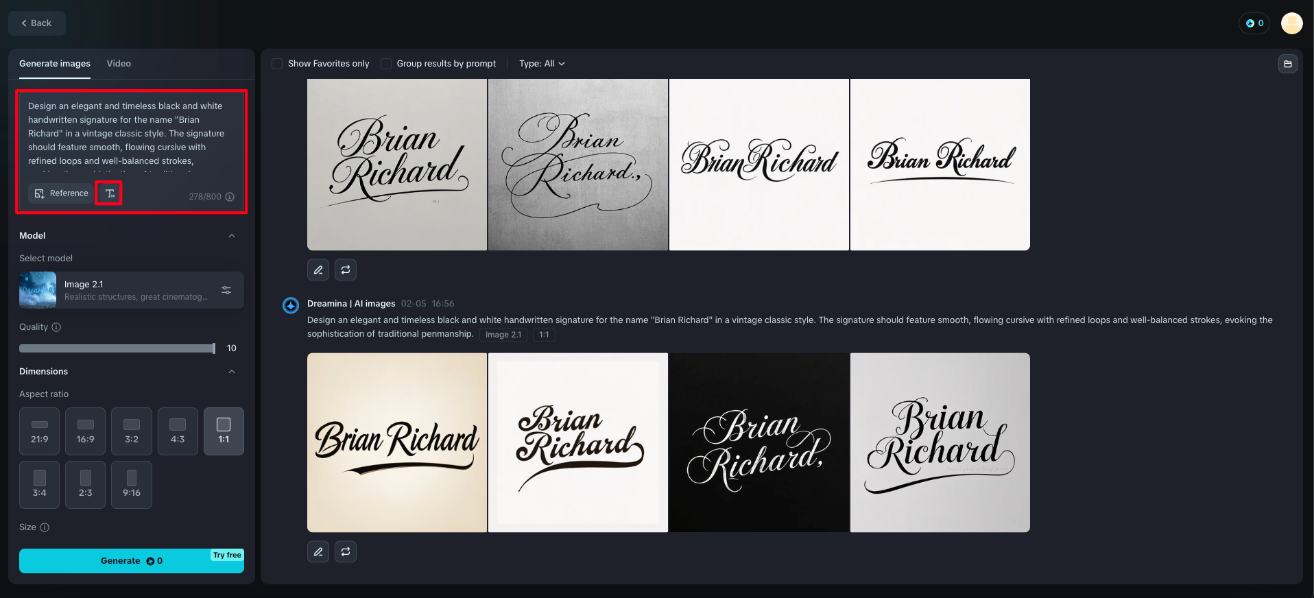 Creador de firmas