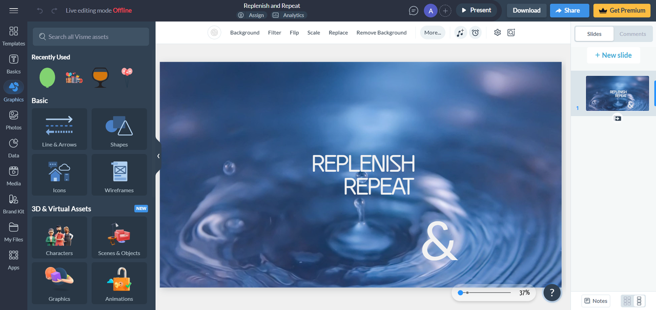 Making Youtube channel picture through Visme