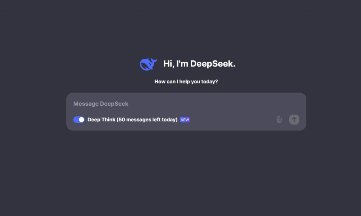 Ein Gespräch mit DeepSeek AI chatbot beginnen