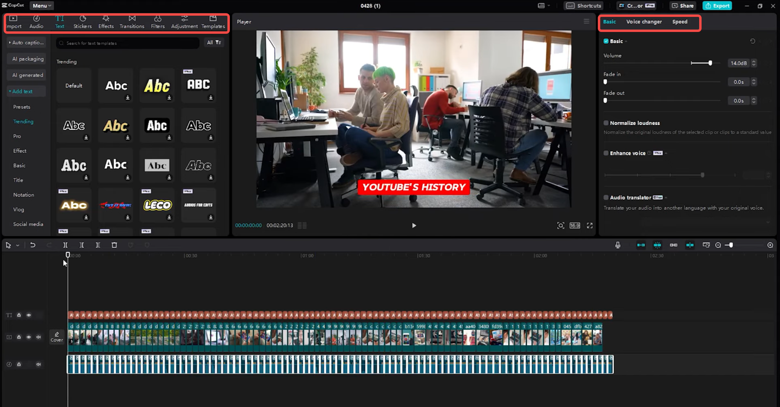 CapCut masaüstü video düzenleyicisinde yapay zeka tarafından oluşturulan videoyu geliştirmek