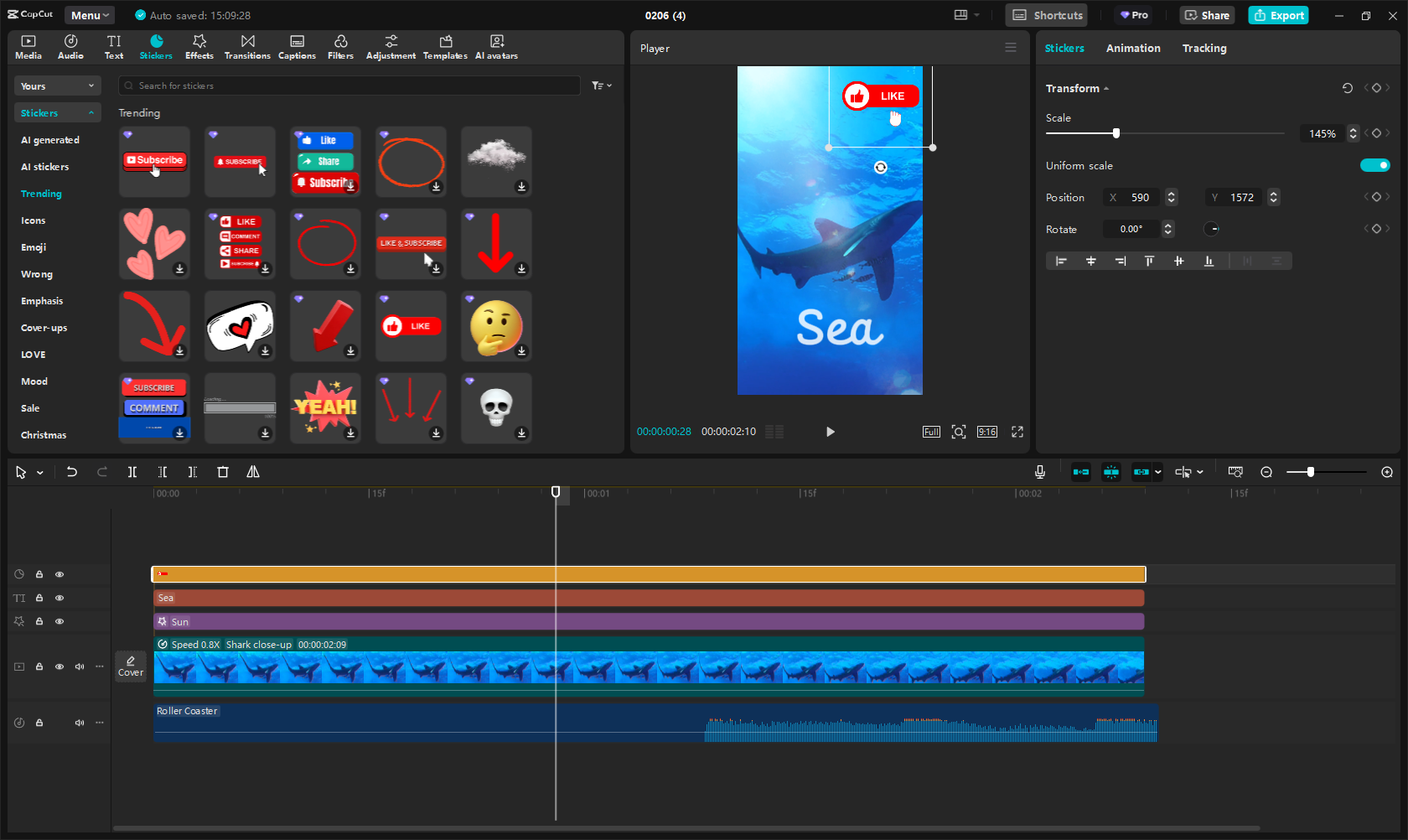 Add CTA to the Reel