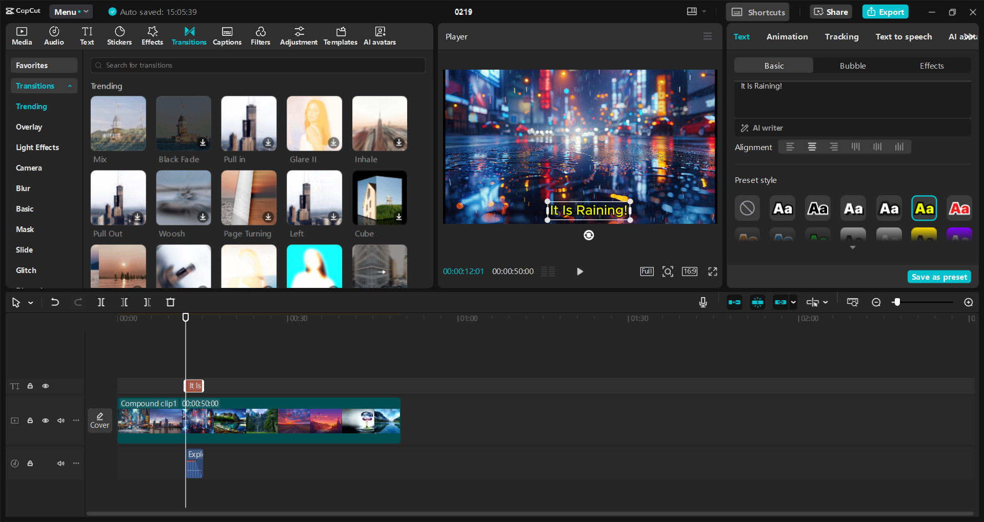 Interfaccia dell' CapCut editor video desktop: un modo semplice per modificare e migliorare i contenuti video