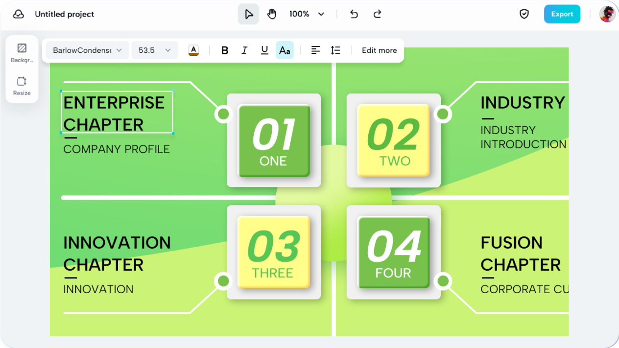 Create visual table of contents