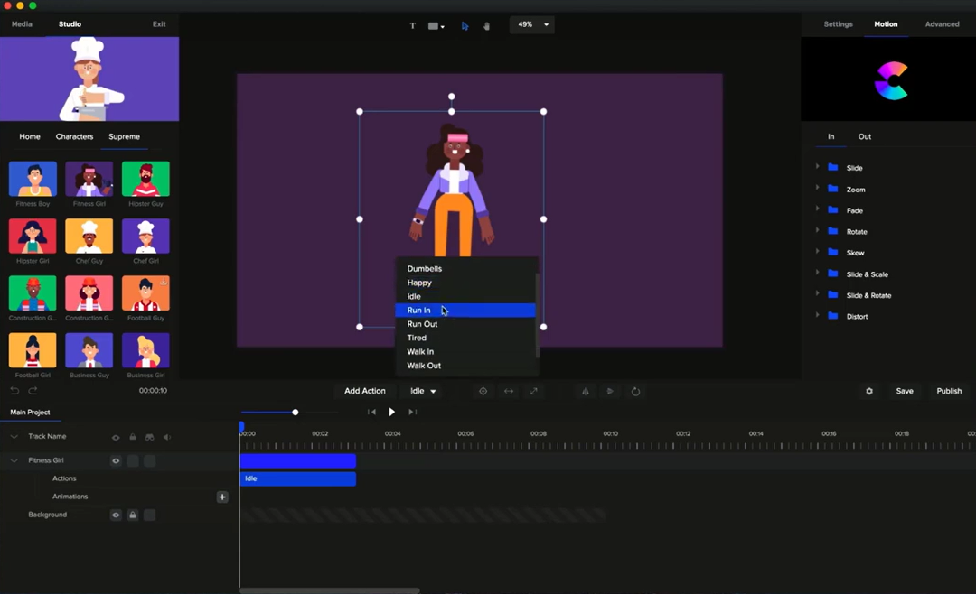 Skapa Studio, ett intuitivt verktyg för att skapa 3D-animerade förklaringsvideor