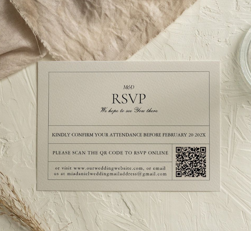 RSVP postcard