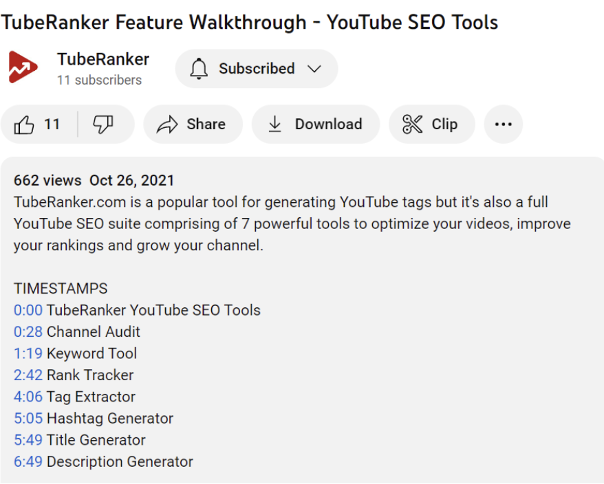 Arten von Links zu YouTube-Videos - Links zur Videobeschreibung