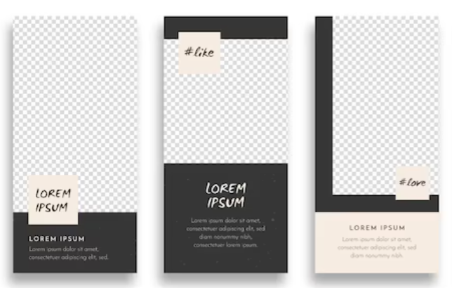 Arten von Instagram-Reel-Overlays: Rand-Overlays