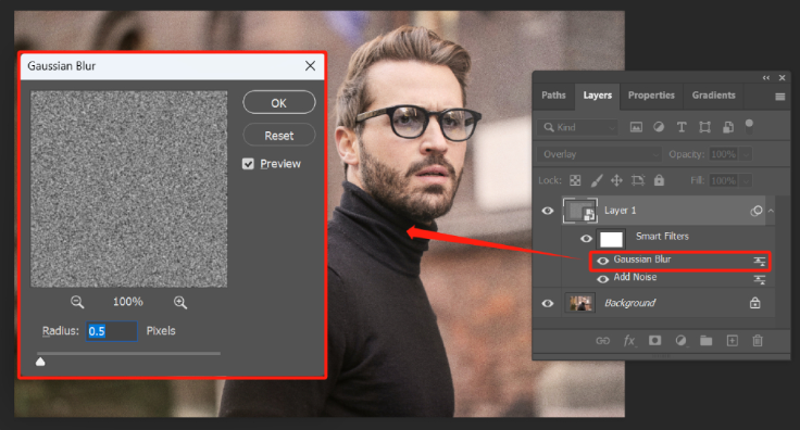 Mostrando cómo agregar textura de grano en Photoshop