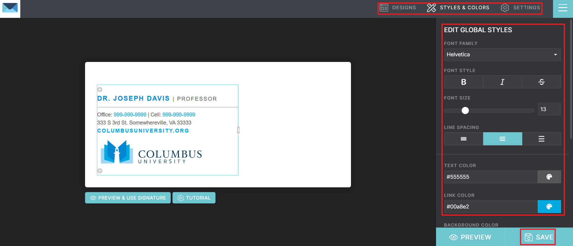 Baixe sua assinatura de e-mail com o logotipo da empresa