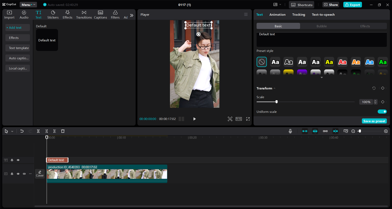 Schnittstelle des CapCut Desktop-Video-Editors - der perfekte Weg, um YouTube-Shorts zu erstellen