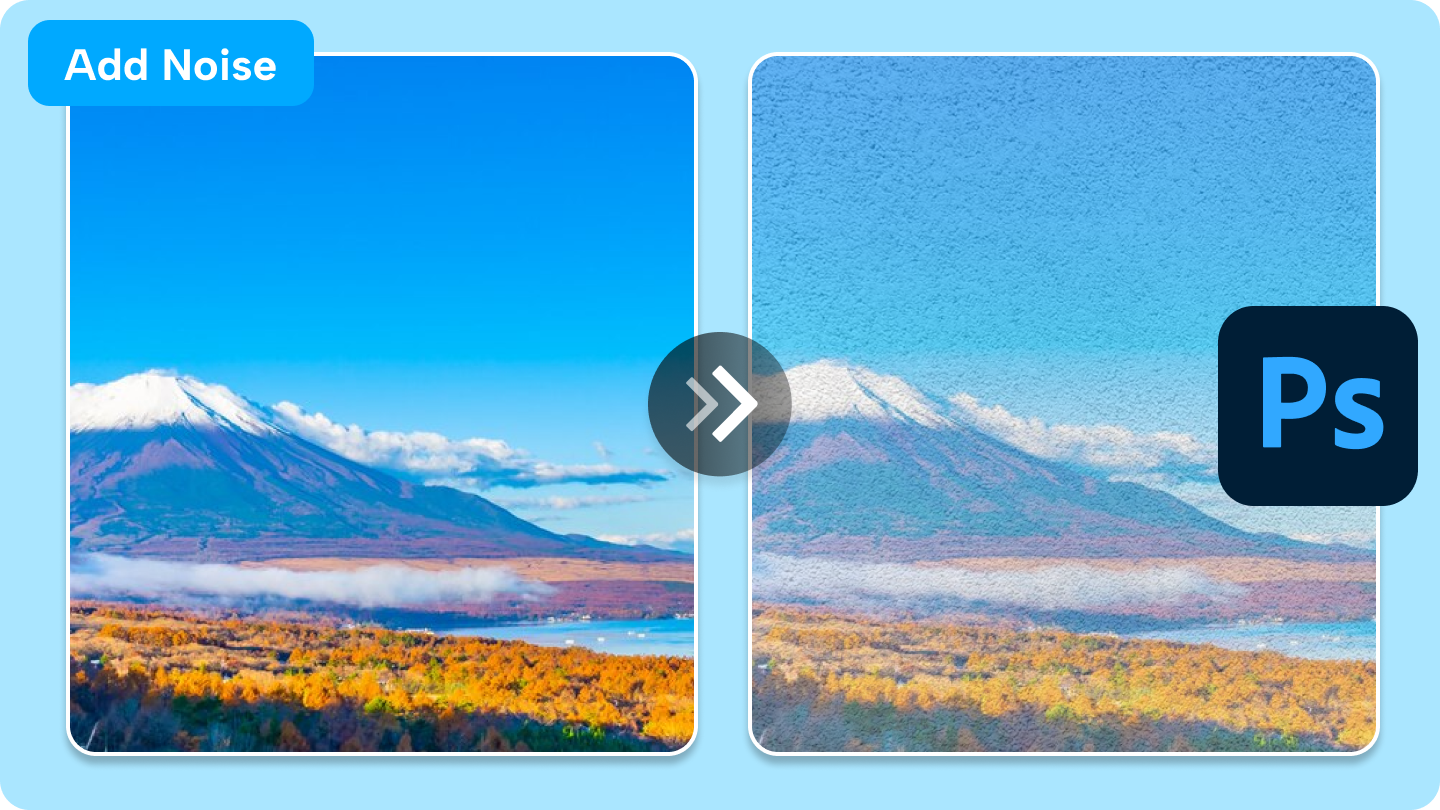 Photo shopでノイズを追加する方法
