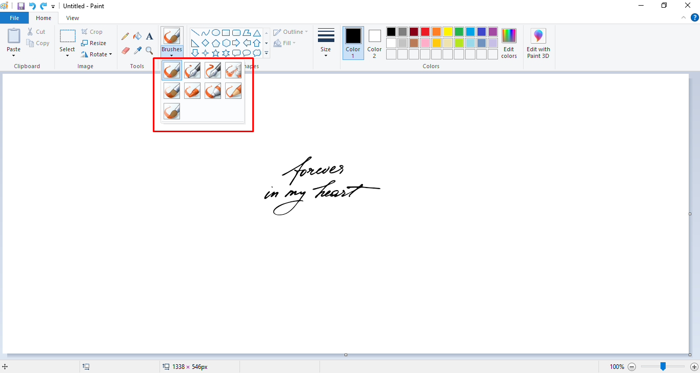 手書きのテキストビデオを録画する