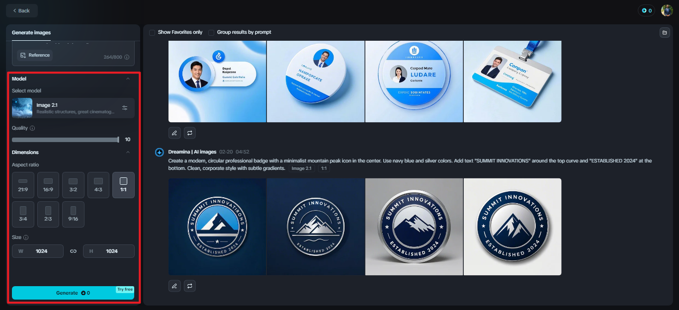 free badge logo maker