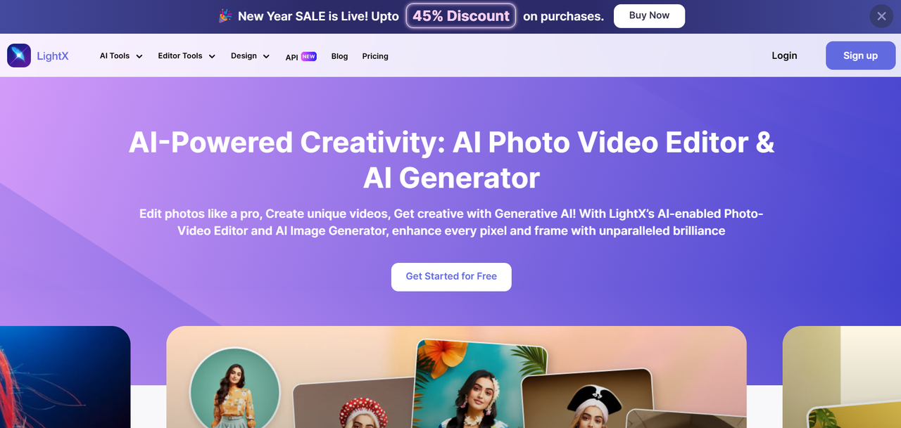 LightX homepage