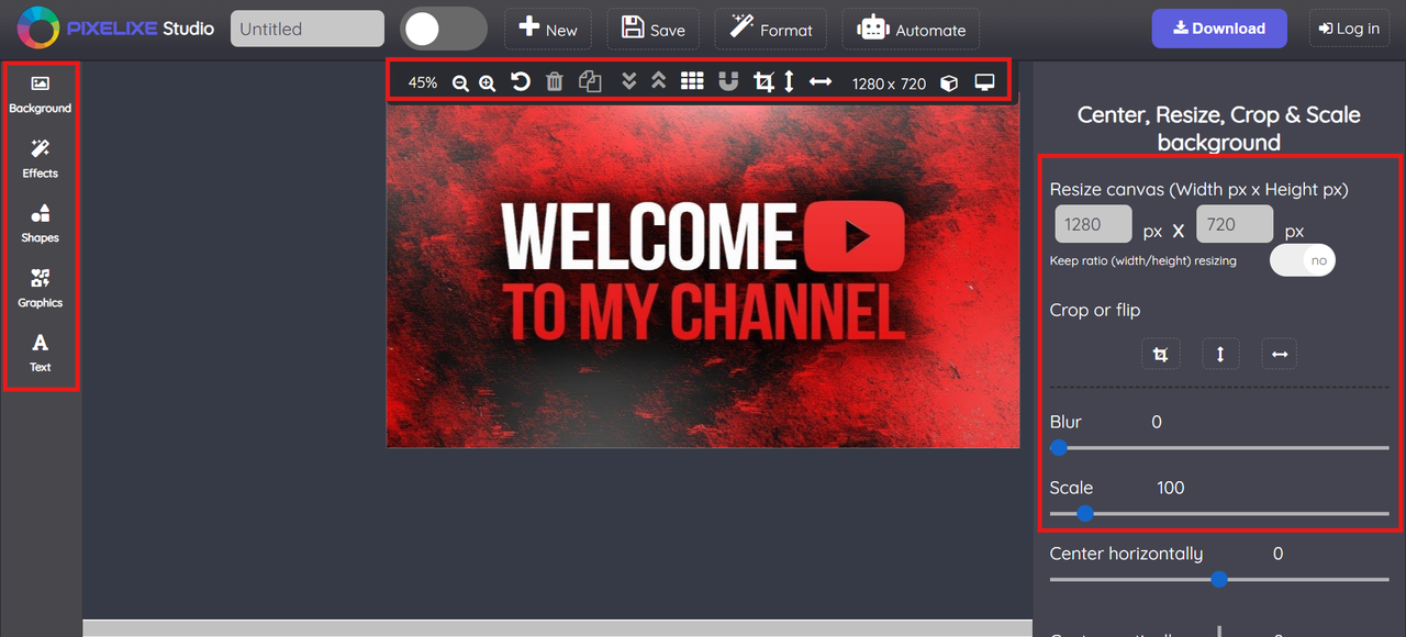 สร้างอินโทร YouTube ฟรี