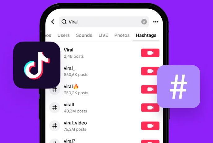O que é análise de hashtag do TikTok