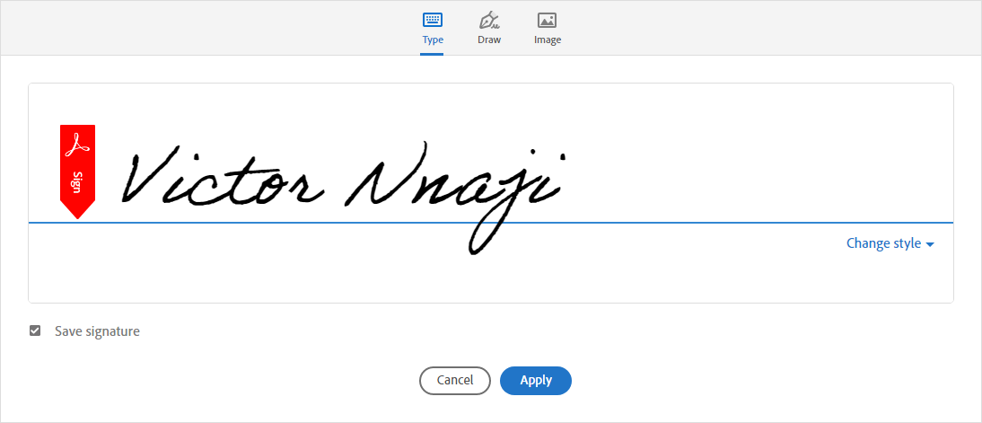 signature generator based on name