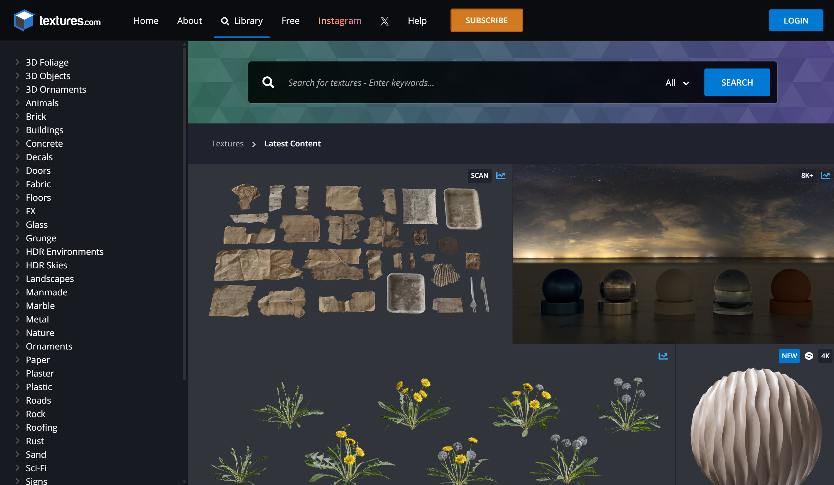 5 situs web terbaik untuk mengunduh overlay biji-bijian: Textures.com