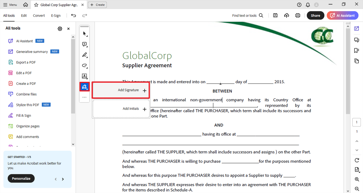 Cómo hacer una firma en adobe