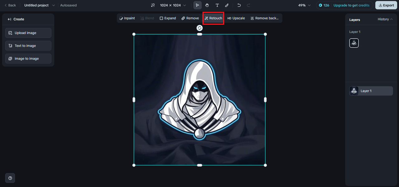 Retouch feature
