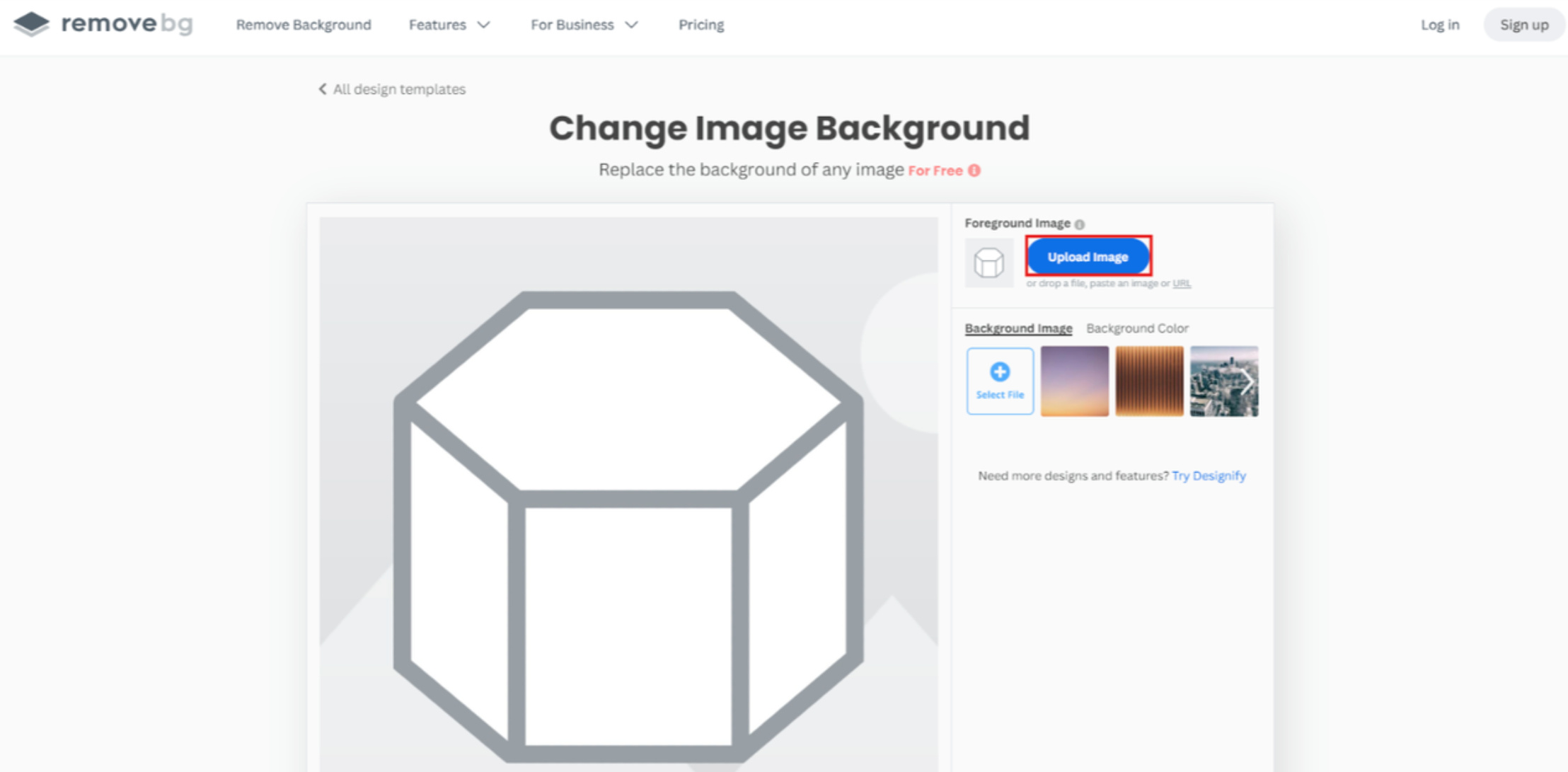 Add background to photo online