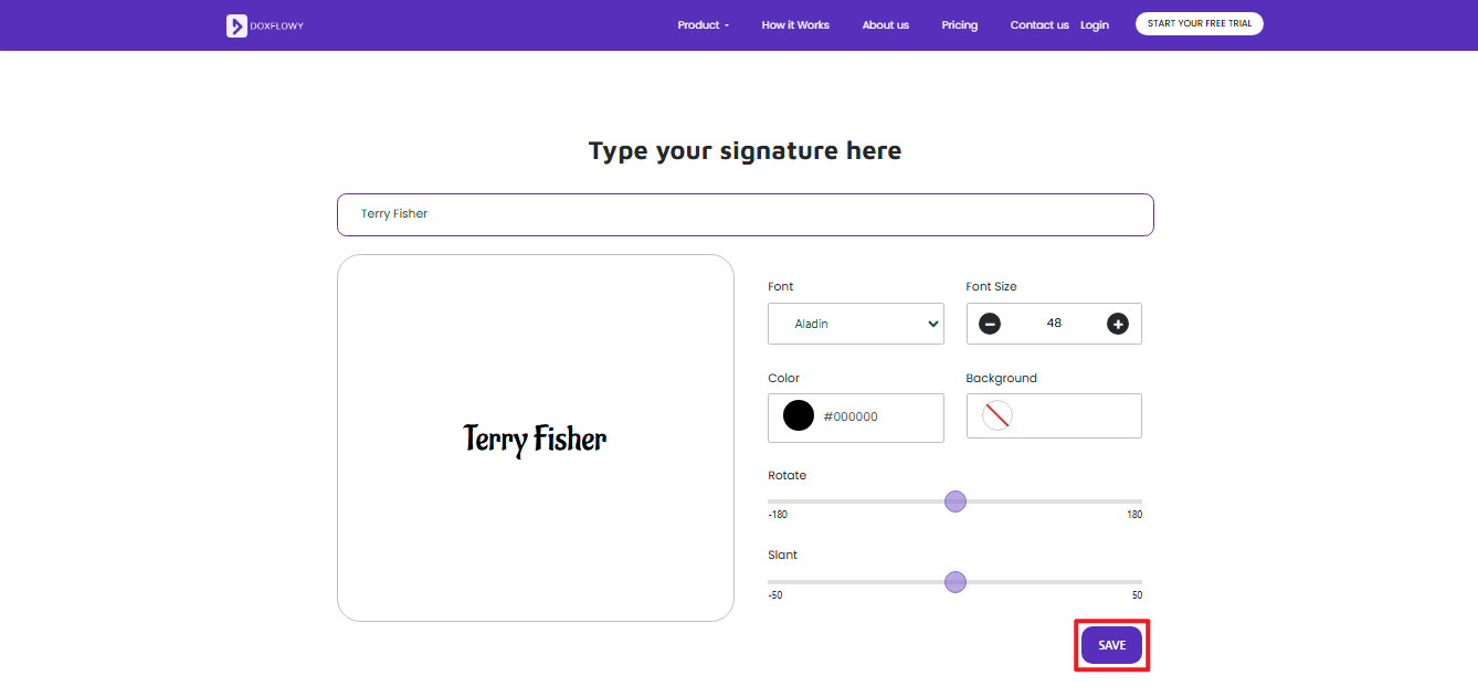 Crea firma scritta a mano online