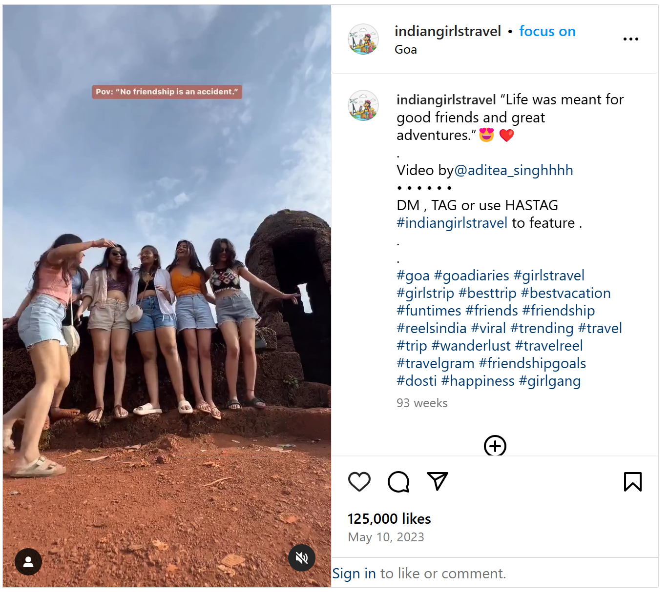 Haciendo una edición de reel estético para Instagram