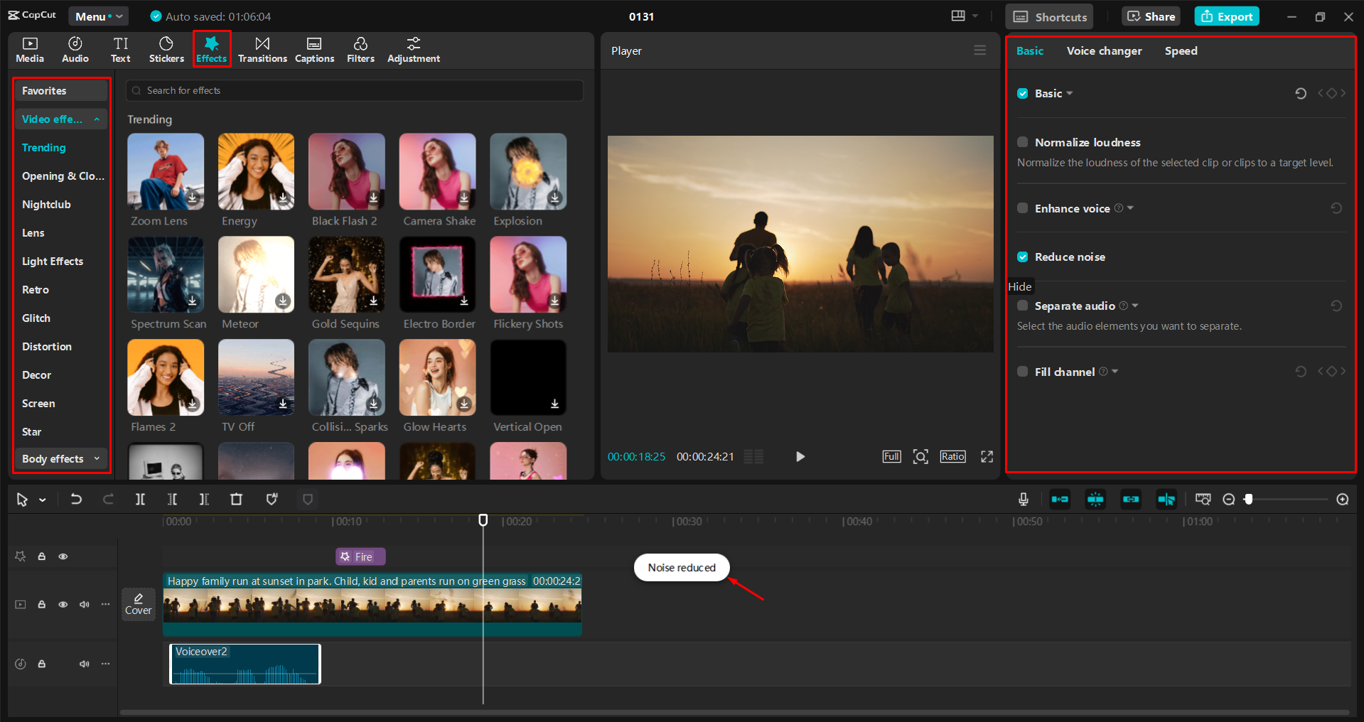 Pagpapahusay ng video para sa YouTube sa CapCut desktop video editor