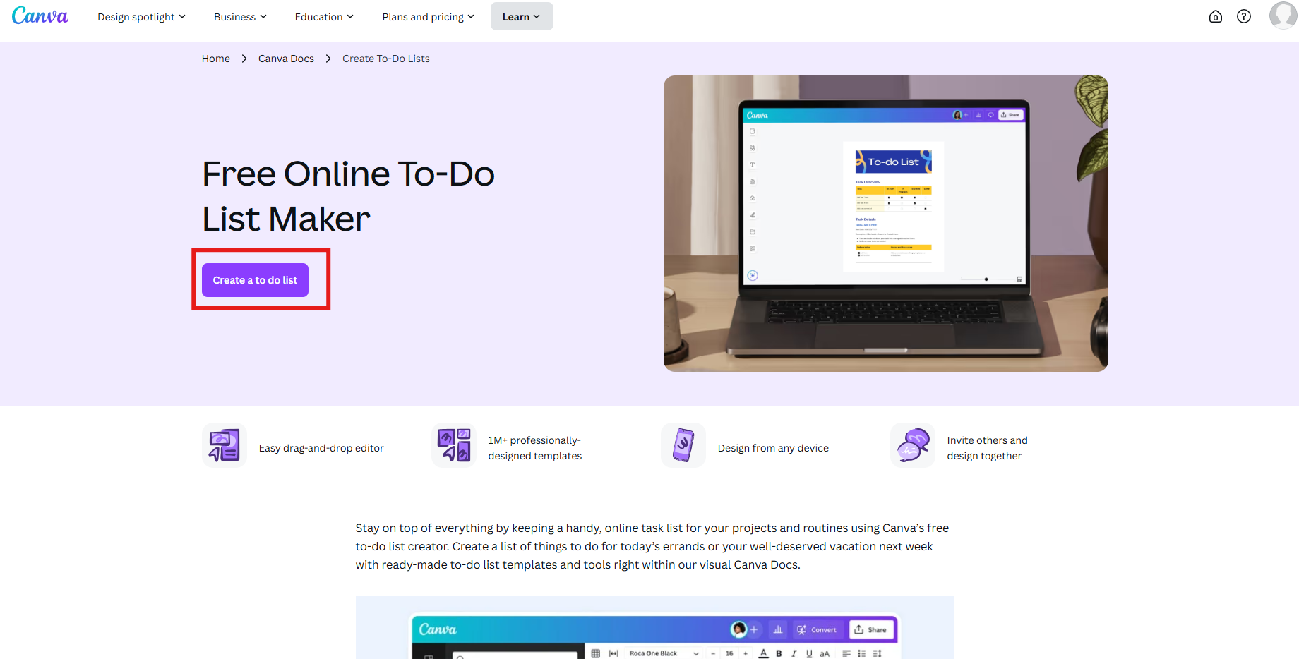 Canva To-Do-Liste
