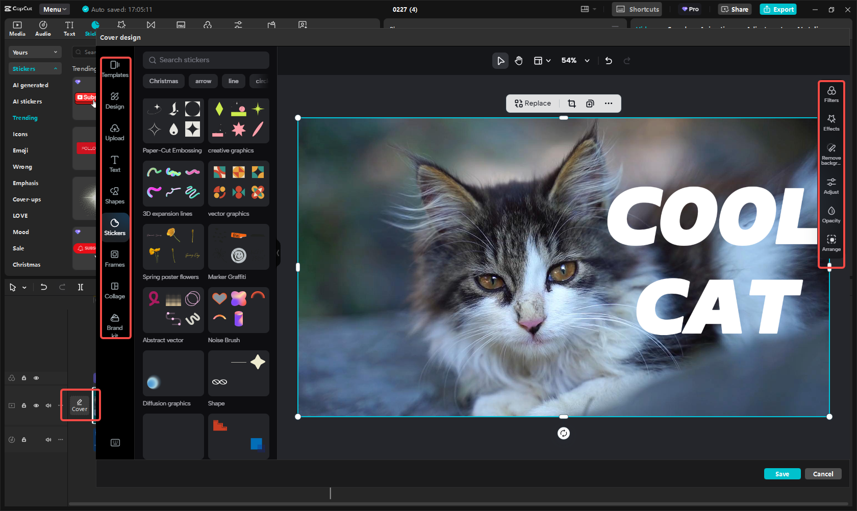 Buat thumbnail yang menarik di CapCut