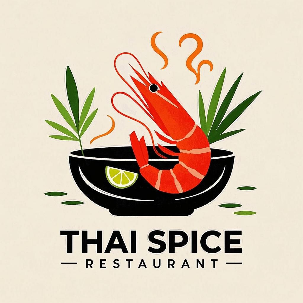 Thai restaurant logo design