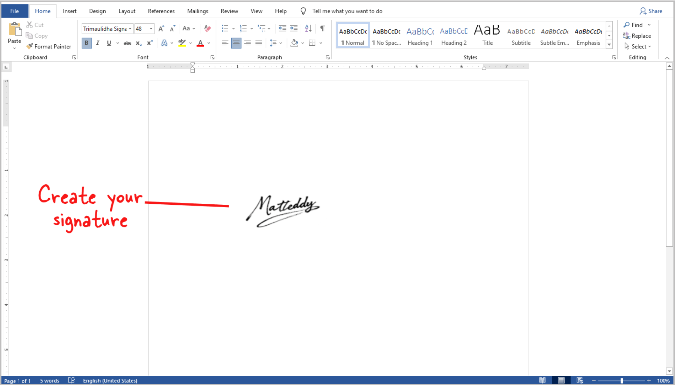 How to make an electronic signature in Word