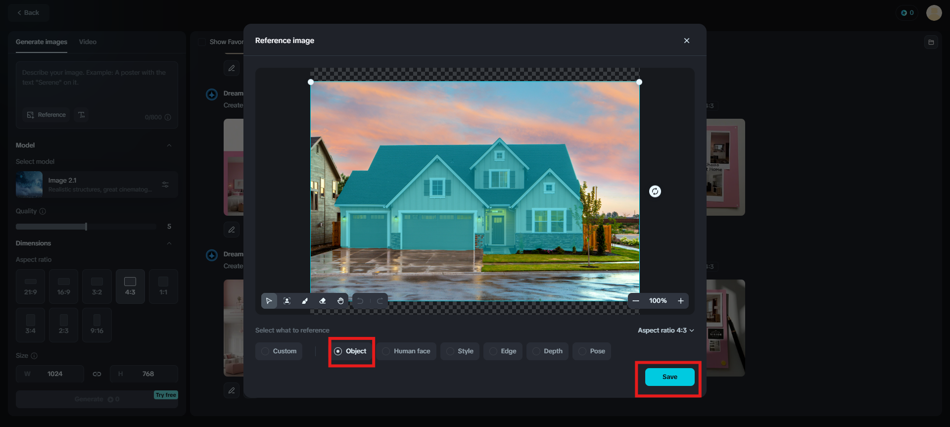 choose reference image