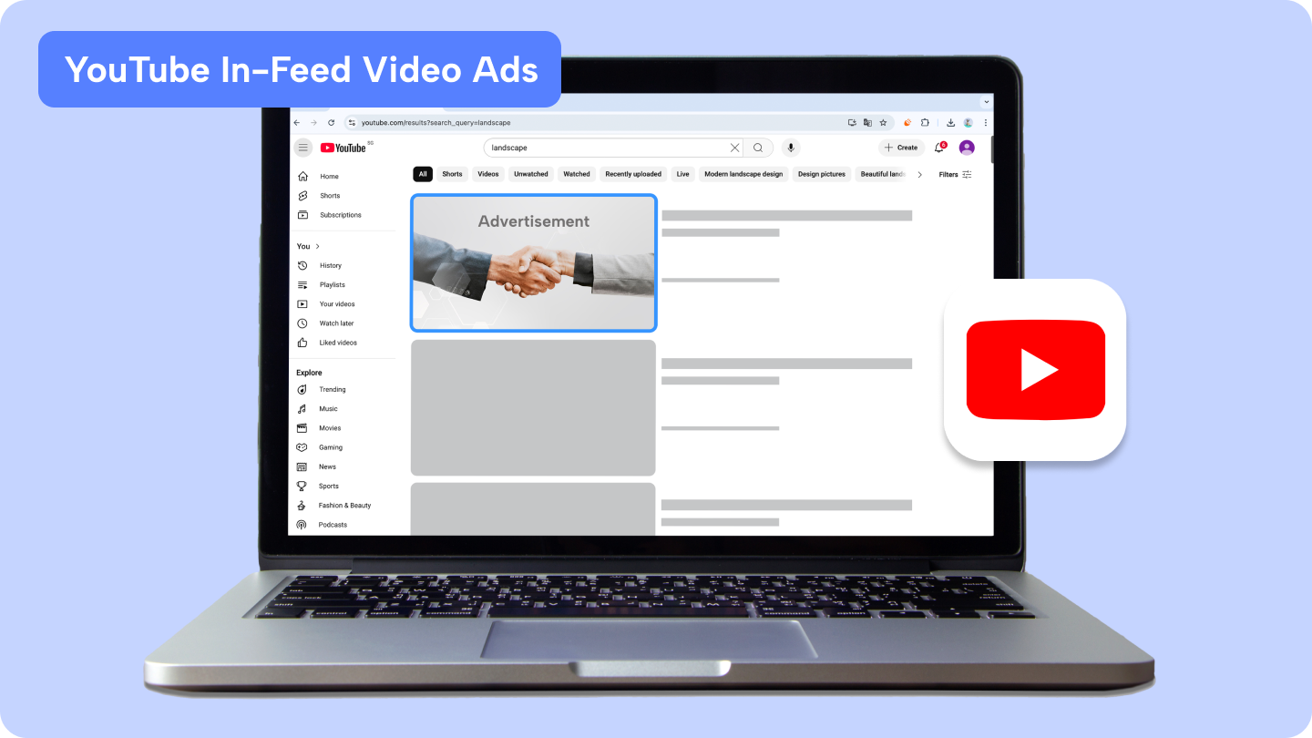 youtube in feed ads